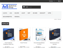 Tablet Screenshot of antivirus-shop.com
